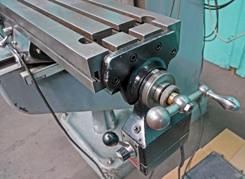 Bridgeport 9" x 48" 8-Speed Step-Pulley Vertical Milling Machine, Series I