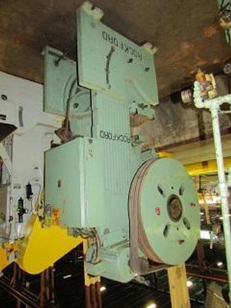 40 TON ROCKFORD MODEL #40-W OPEN BACK INCLINABLE SINGLE CRANK PRESS