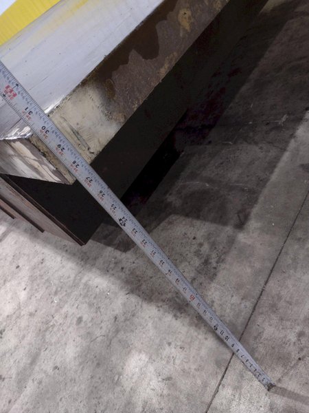 97&quot; X 241&quot; STEEL LAYOUT TABLE WITH 3&quot; PLATE TOP: STOCK 11833