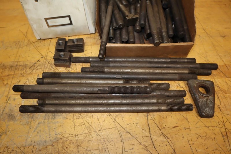 Clamp Down Hardware Assorted 1/2", 5/8", &amp; 3/4" Studs - Tnuts, Nuts, Clamps- Auction Item
