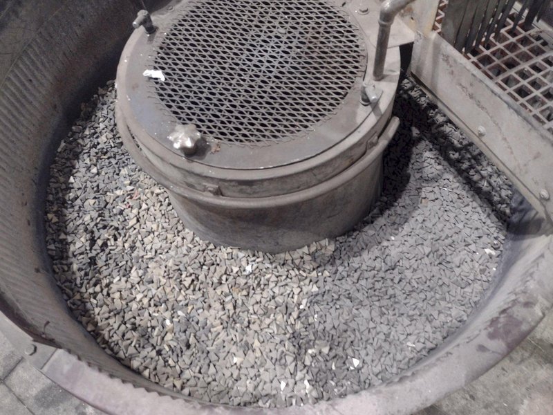 7 CUBIC FOOT X 48&quot; SWECO MODEL #FMD7LR VIBRATORY BOWL PARTS FINISHER: STOCK #23140