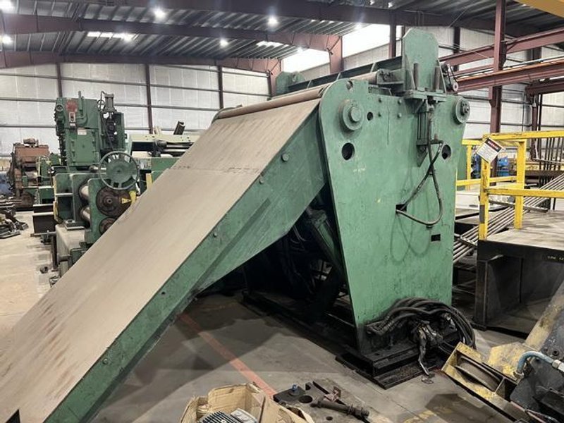 48" x .312" x 30,000# Loopco Slitting Line w/3 Heads Stock # 14255