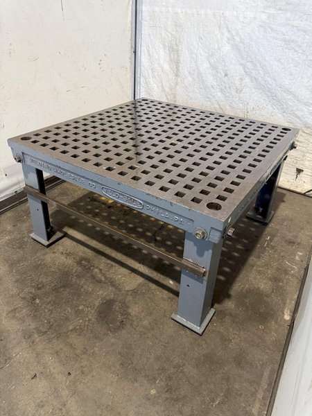 60" X 60" WELDSALE ACORN WELDING TABLE. STOCK # 0112926.