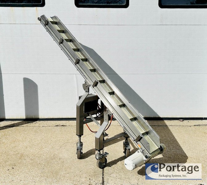 Dorner 7200 Series Sanitary  S.S. Conveyor  |  6” x 72" Up Conveyor with VFD Control