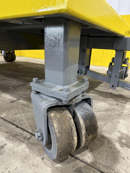 10,000 LBS X 120” X 78” HEAVY DUTY ROLLING TRANSFER CARTS: STOCK #19972