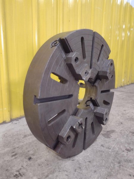 20" 4 JAW LATHE CHUCK WITH 5" HOLE &amp; D MOUNT BACK: YOBRO #25550