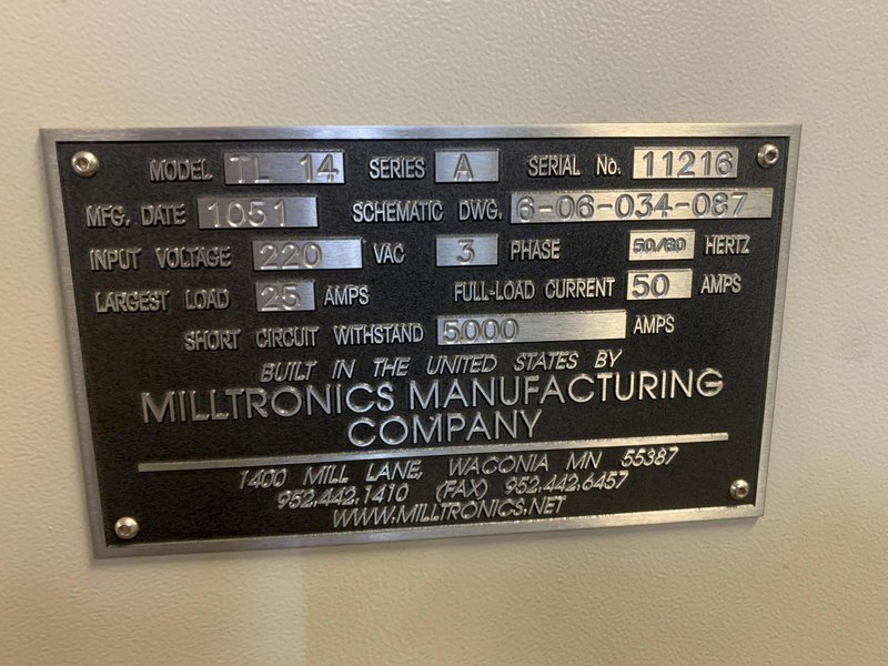 MILLTRONICS TL14x40 CNC Flat Bed Lathe, S/N 1121, New 2011