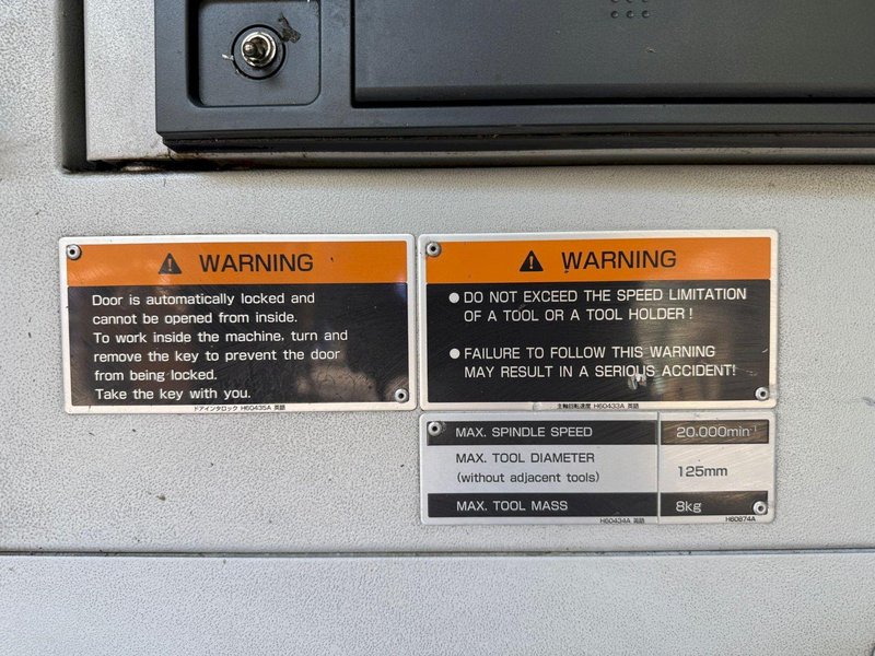 Mori Seiki NVD5000 α1B/40 CNC Vertical Machining Center – 20000 RPM Mill