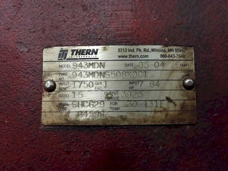 9,000 LBS THERN MODEL #943MDN PORTABLE PNEUMATIC DIE REMOVAL WINCH: STOCK #13457