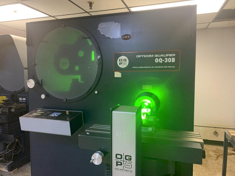 30" OGP Model OQ-30B Heavy Duty Side Screen Optical Comparator and Measuring Machine, S/N OQB30195.