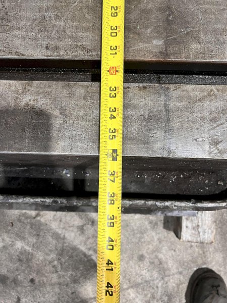 235” X 36” HEAVY DUTY T-SLOTTED PLANER MILL TABLE / FLOOR PLATE: STOCK #23013