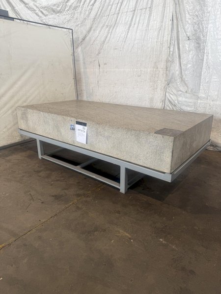 60" X 120" X 16" TRU STONE GRADE A GRANITE SURFACE PLATE W/STAND. STOCK # 0756726