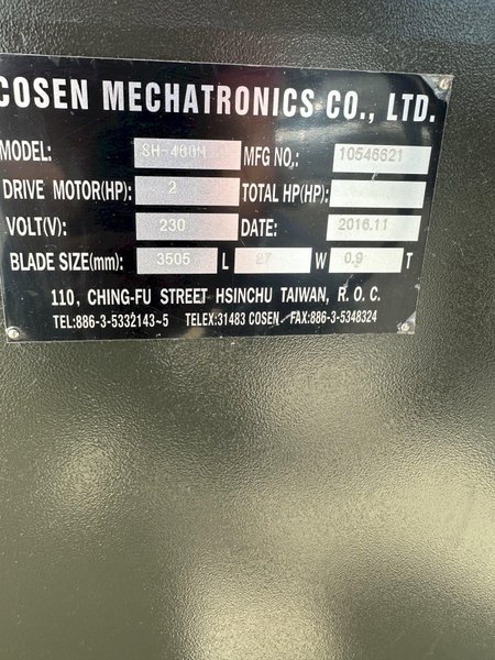 Cosen Mechatronics Horizontal Band Saw
