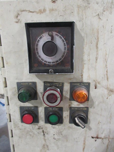 Torex T9060 Vibratory Finshing Machine with Free Standing Control Panel and Water Separation Tank  ** New Parts Installed 2025 **- Auction Item