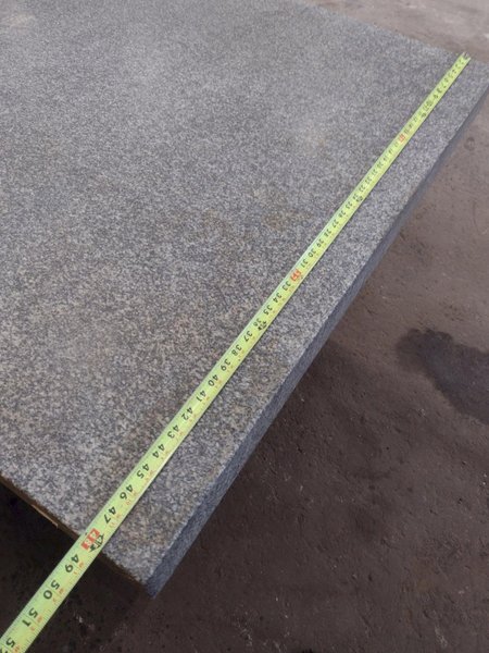 8&#039; X 4&#039; X 14&quot; CHALLENGE PRECISION LAYOUT INSPECTION GRANITE TABLE W/ EDGE LEDGES: STOCK #23812