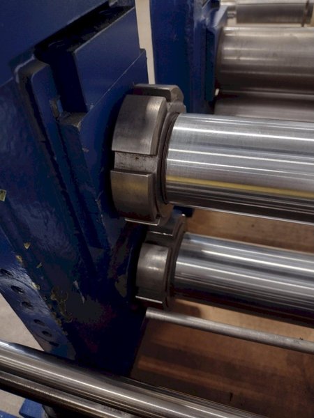 8&quot; WIDE TORRINGTON 2-5/8&quot; ARBOR PULL-THROUGH SLITTING LINE: STOCK #16505