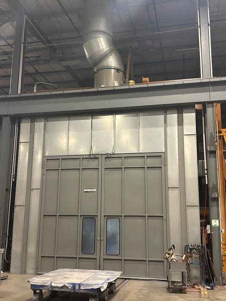ABS Blast Room &amp; GFS Paint Booth Package, 2019 – 16’W x 14’H x 18’D Blast Booth, Complete Finishing System