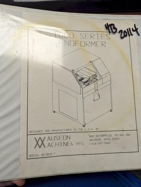 1&quot; WAUSEON MODEL #1003 3 HIT HYDRAULIC TUBE END FORMER: STOCK #20114