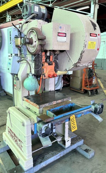 25 Ton Rousselle O.B.I. Press No. 3, 2" Str, 10-3/4 SH, 14" x 20" Bed, 135 SPM
