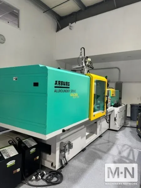 220 TON 10.3 OZ ARBURG MODEL 570E-2000-800 ELECTRIC INJECTION MOLDING MACHINE MFG 2017 ONLY 372 HOURS