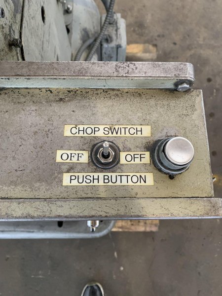 12 TON TISHKEN CUTOFF PRESS. STOCK #0257724