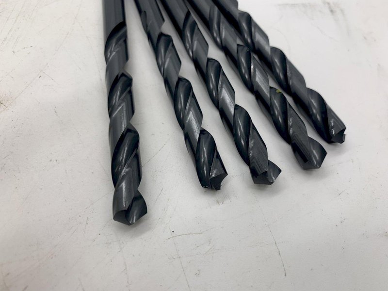 (5) 9.50mm X 5&quot; MORSE MODEL 1333 HSS JOBBER DRILL BIT: STOCK #15529