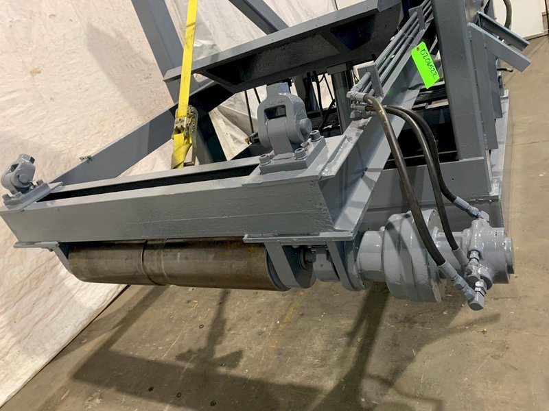 20,000 LBS X 48&quot; DAHLSTROM MODEL #20H-48-2024 POWERED HYDRAULIC UNCOILER &amp; PEELER TABLE: STOCK #16210