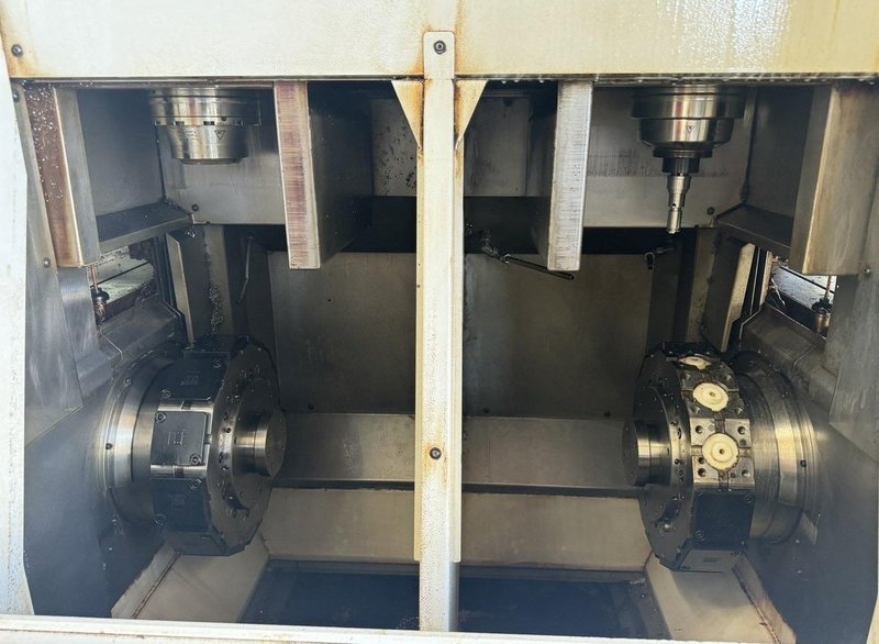 EMAG VL3-DUO CNC Twin Spindle Vertical Turret Lathe, 2018 – Chip Conveyor, Full Automation System