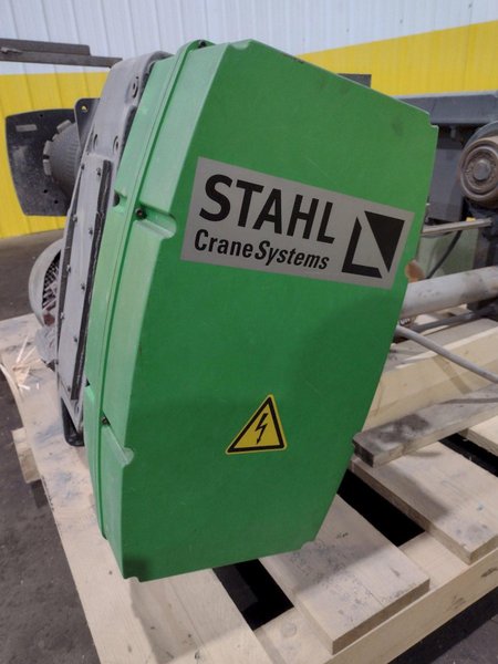 10 TON STAHL SINGLE-GIRDER OVERHEAD CRANE CABLE HOIST &amp; POWER TROLLEY: STOCK #19748