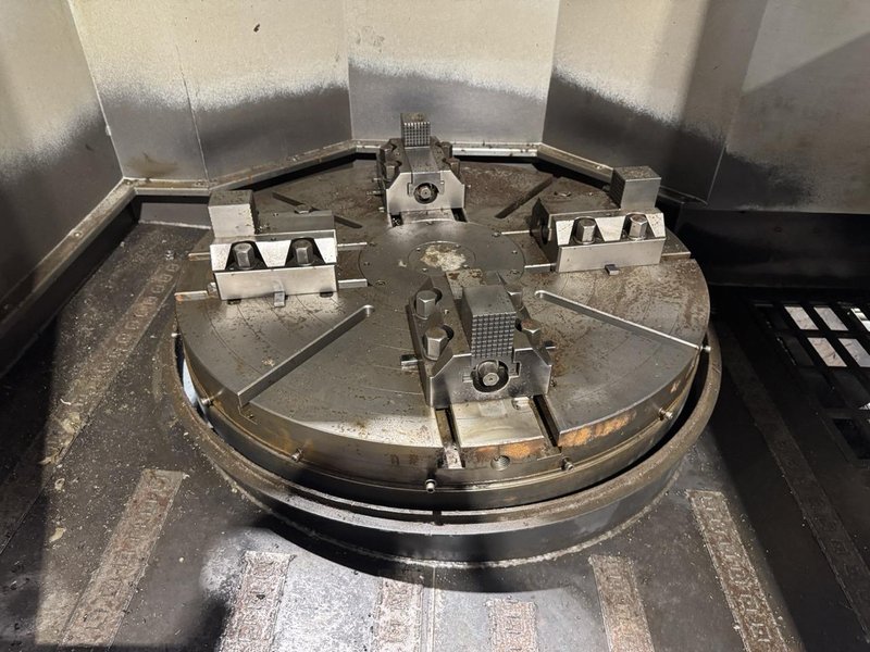 HNK NT-10/12F CNC Vertical Turret Lathe, 2019 – 39.4″ Table, 49.2″ Swing, Fanuc Control, 12 ATC