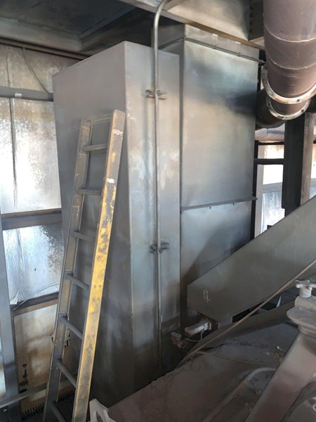 162&quot; WIDE X 6 WHEEL PANGBORN SHOT ROTOBLAST MODEL #ES-1923 TOP &amp; BOTTOM PLATE BLAST CLEANING SYSTEM: STOCK #13319