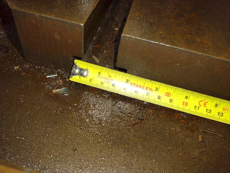 129&quot; X 72&quot; X 14&quot; HIGH T-SLOTTED LAYOUT TABLE / BOLSTER PLATE: STOCK #22373