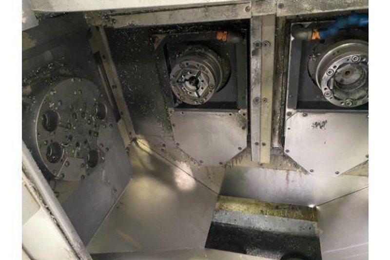 Amada Wasino AA-1 2 Spindle 2 Turret CNC Turning Machine with Live Milling