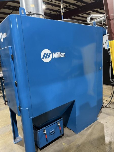 Miller PerformArc PA350S 6-Axis Robotic Welding Cell, 2020 – Fume Extractor and Hood Arm, Indexing Rotary, Tregakiss Torch-Reamer-Sprayer