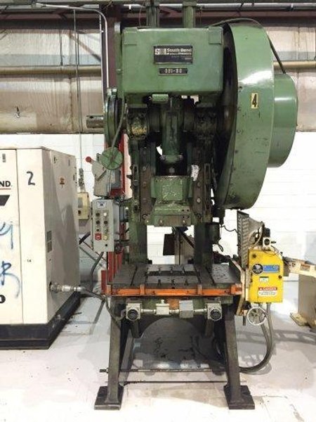 80 Ton SB Johnson, 80-FW-AC,  Used Mechanical Metal Stamping OBI / Gap Frame Press For Sale