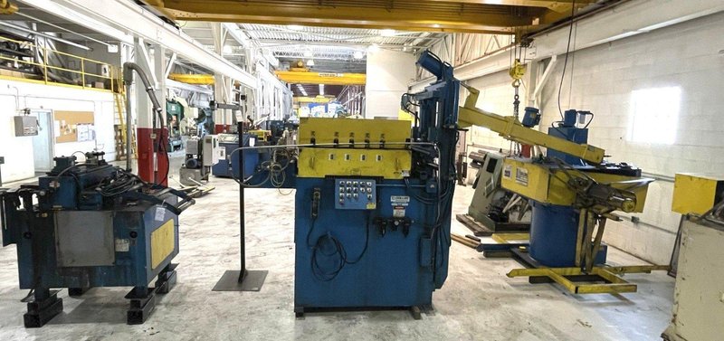 6,000 lbs. x 18" Wide Dallas Double End Servo Conventional Coil Feed Line, New 1998