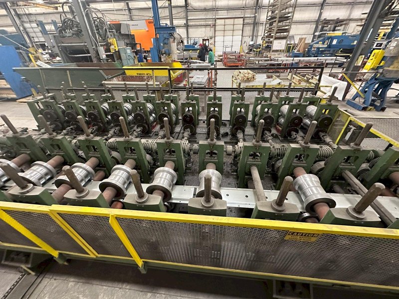 10 &amp; 12 STAND X 2" BRADBURY SIDE BY SIDE U JOINT DRIVE ROLLFORMER: YOBRO #24947