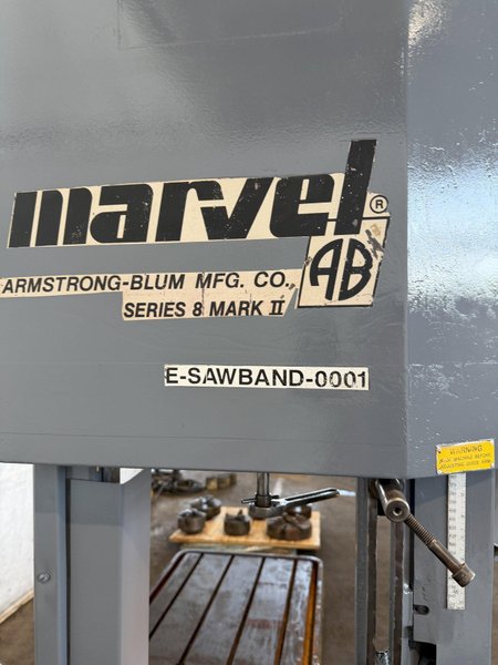 18" X 20" MARVEL SERIES 8 MARK II VERTICAL BANDSAW. STOCK # 0665125