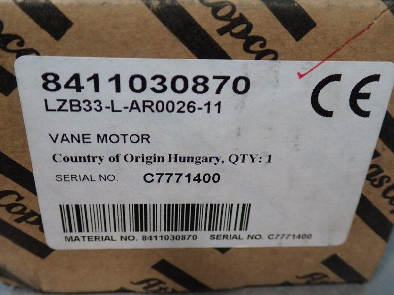 ATLAS COPCO VANE MOTOR  -  LZB33-L-AR0026-11