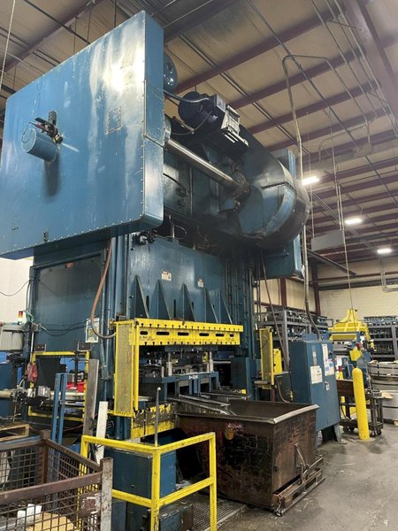 500-ton Bliss SC2-500-108-60 Straight Side Mechanical Metal Stamping Press, Year 1989 Full Rebuild In Process!