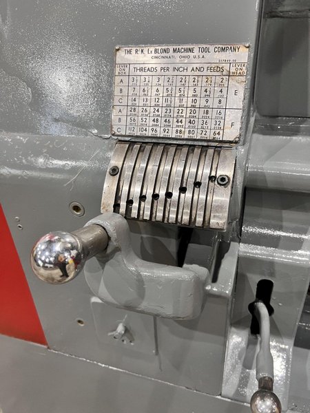 36" X 72" LEBLOND REGAL SERVO-SHIFT "RAISED" ENGINE LATHE 2" HOLE: STOCK #16582