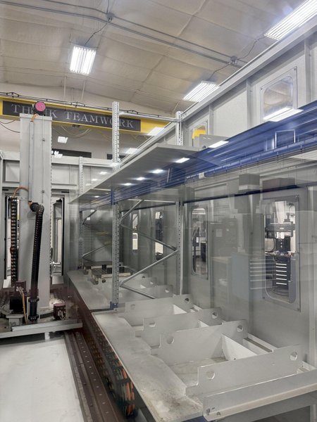 Used 2015 Grob G550 5-Axis CNC Horizontal Machining Center For Sale with 10 Station Pallet Pool