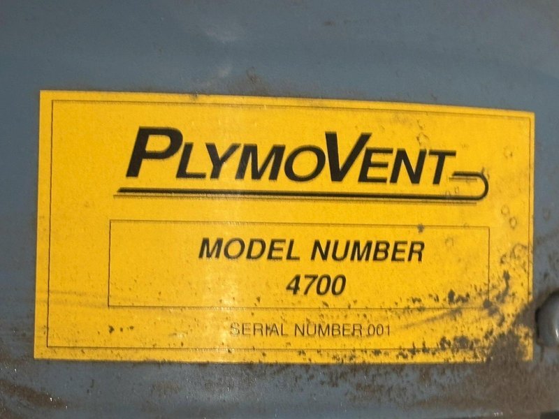 5 HP X 4 CARTRIDGE PLYMOVENT DUST COLLECTOR: STOCK #22015