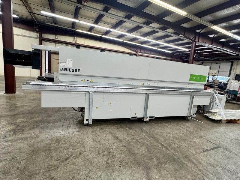 Biesse Akron 1330 A Single-Sided Edgebander, 2024 – Pre-Mill, Corner Rounding, Scraping, Buffing, Touchscreen Control