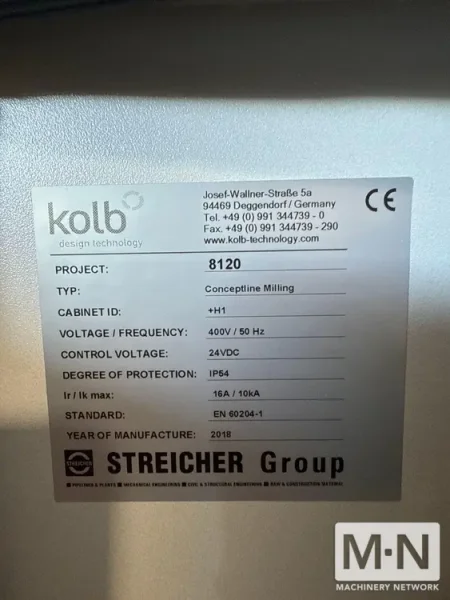 Kolb ConceptLine 5 Axis Clay Milling Machine, 2018