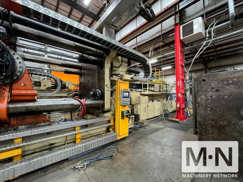 3150 TON 420 OZ HUSKY MODEL QTI3150RS155/155 QUADLOCK INJECTION MOLDING MACHINE MFG 2007