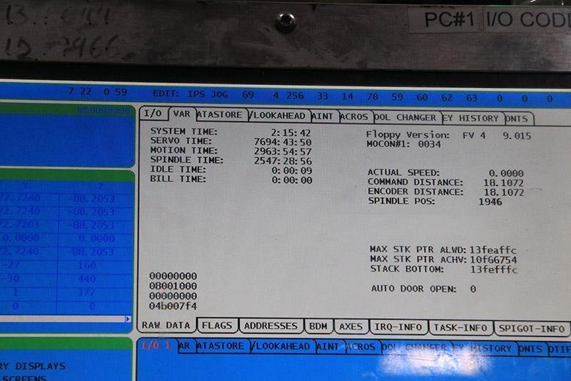 2009 HAAS VF-5D/40TR VERTICAL MACHINING CENTER, 5-AXIS TRUNION TABLE