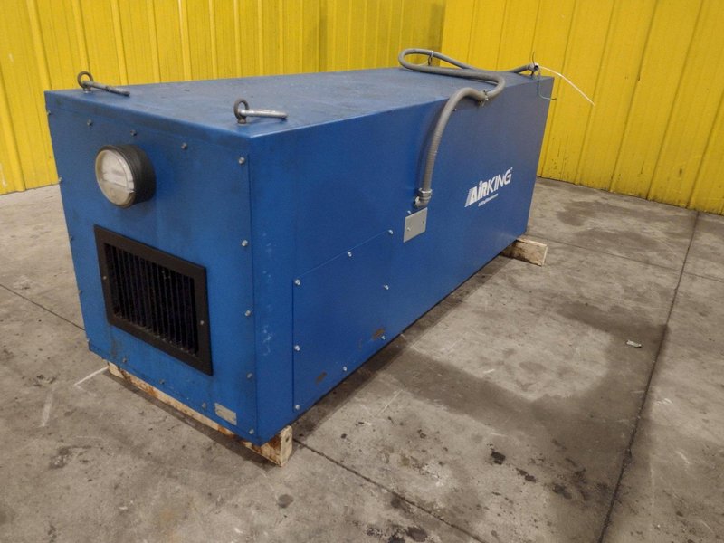 2500 CFM AIR KING MODEL #M-25DHE AIR FILTRATION UNIT W/ STAND: STOCK #23529