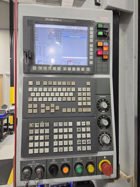 Toyoda FH500J HMC, 2021 – 6 Station Pallet Pool, 120 ATC, Tool Probe, Workholding Included