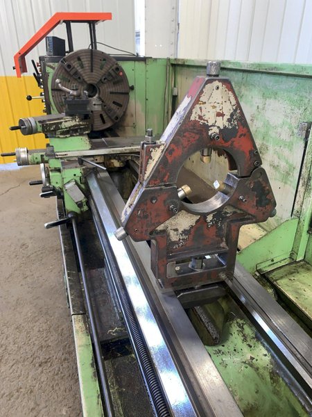 25&quot; X 120&quot; DOALL ROMI MODEL 25H GAP BED ENGINE LATHE W/ 4&quot; HOLE: STOCK #12892